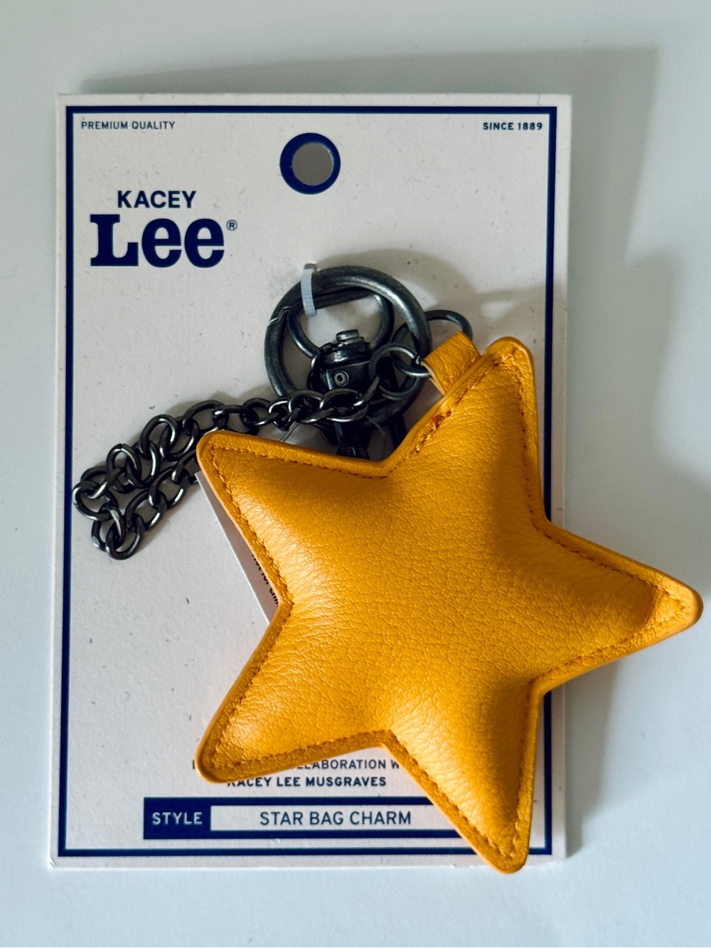 Kacey Musgraves x Lee Yellow Star Bag Charm NWT